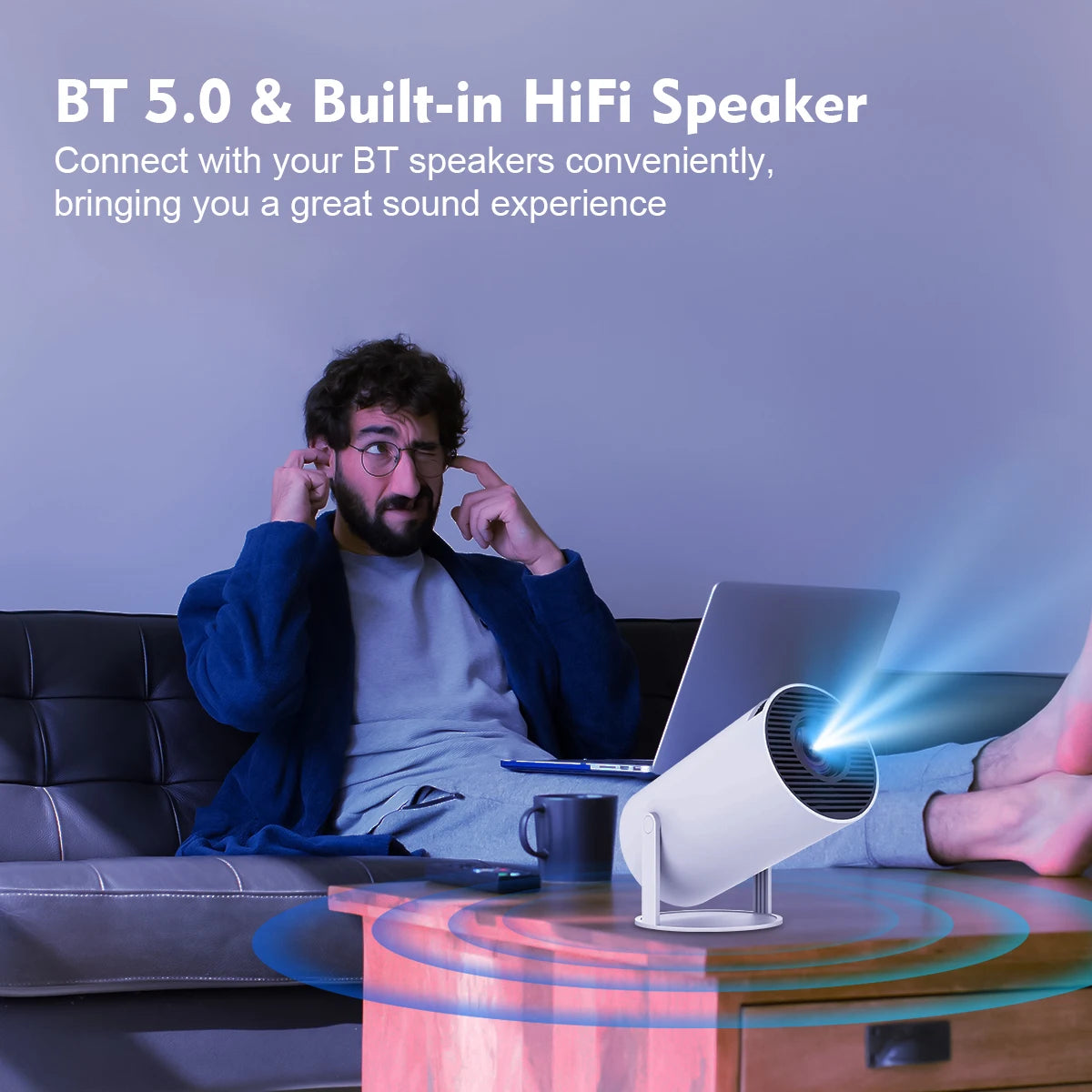 Magcubic Projector HY300 PRO 4K : Expérience Cinéma à Domicile avec WiFi 6 et Bluetooth 5.0