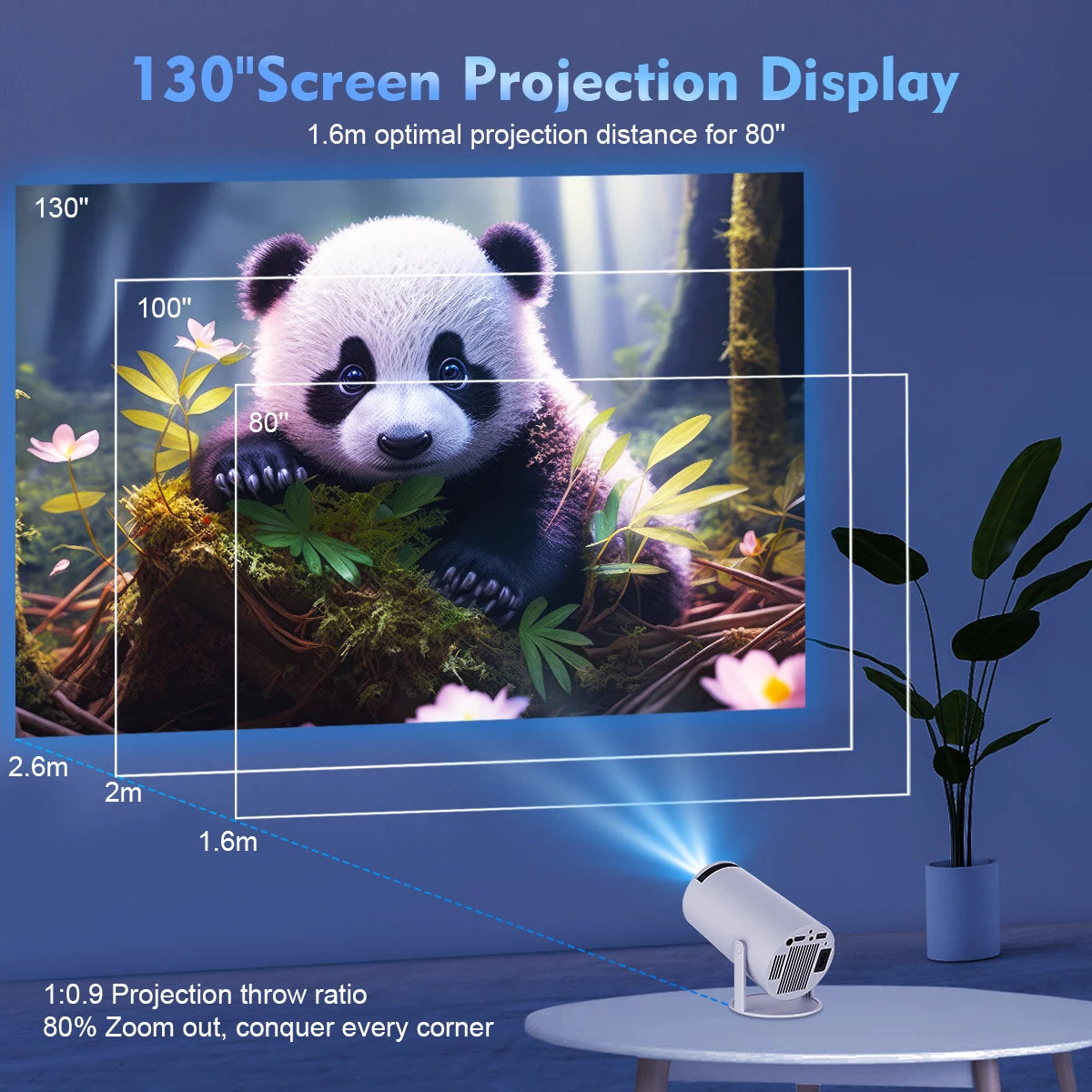 Magcubic Projector HY300 PRO 4K : Expérience Cinéma à Domicile avec WiFi 6 et Bluetooth 5.0