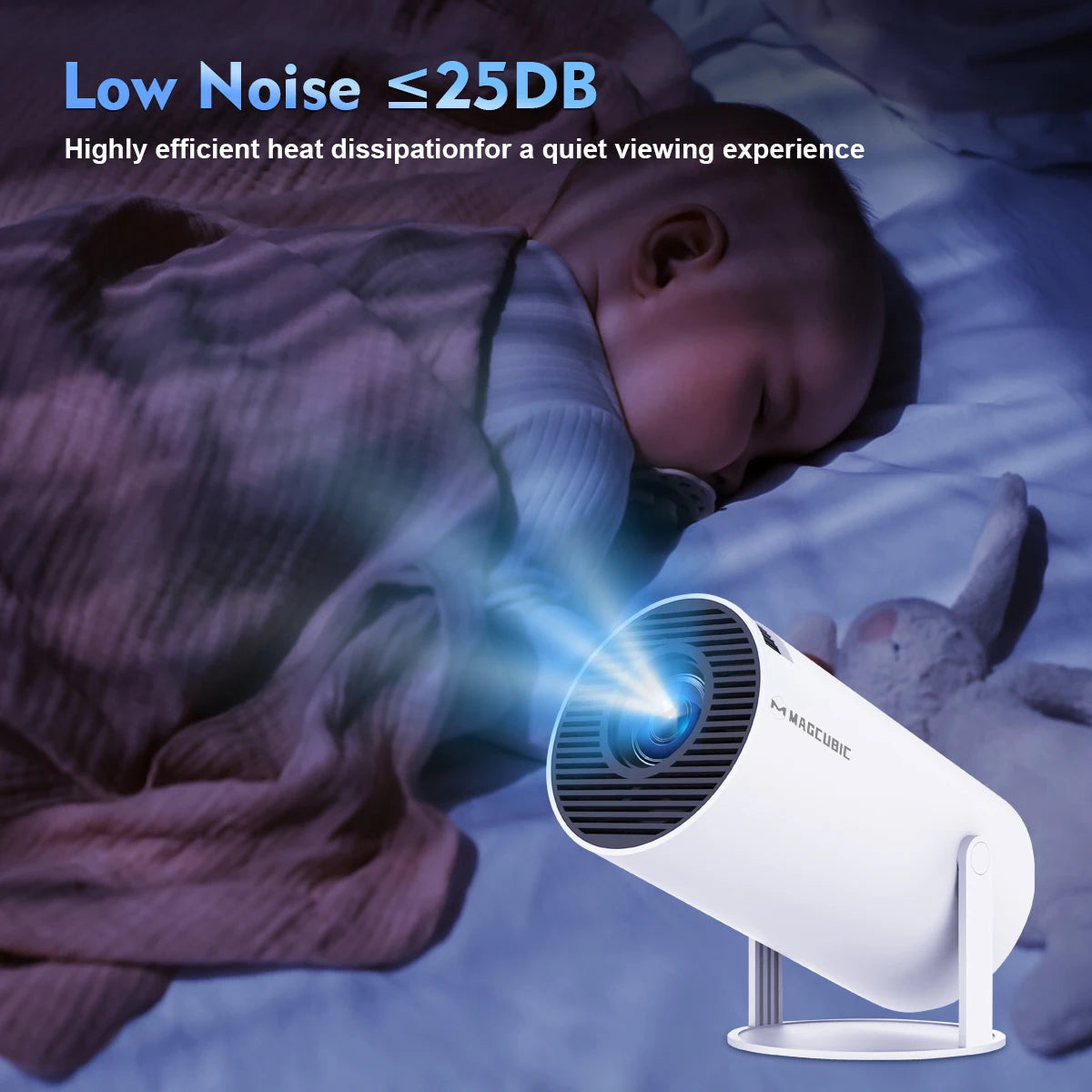 Magcubic Projector HY300 PRO 4K : Expérience Cinéma à Domicile avec WiFi 6 et Bluetooth 5.0