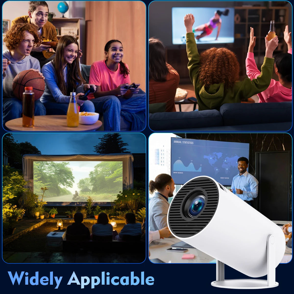 Magcubic Projector HY300 PRO 4K : Expérience Cinéma à Domicile avec WiFi 6 et Bluetooth 5.0