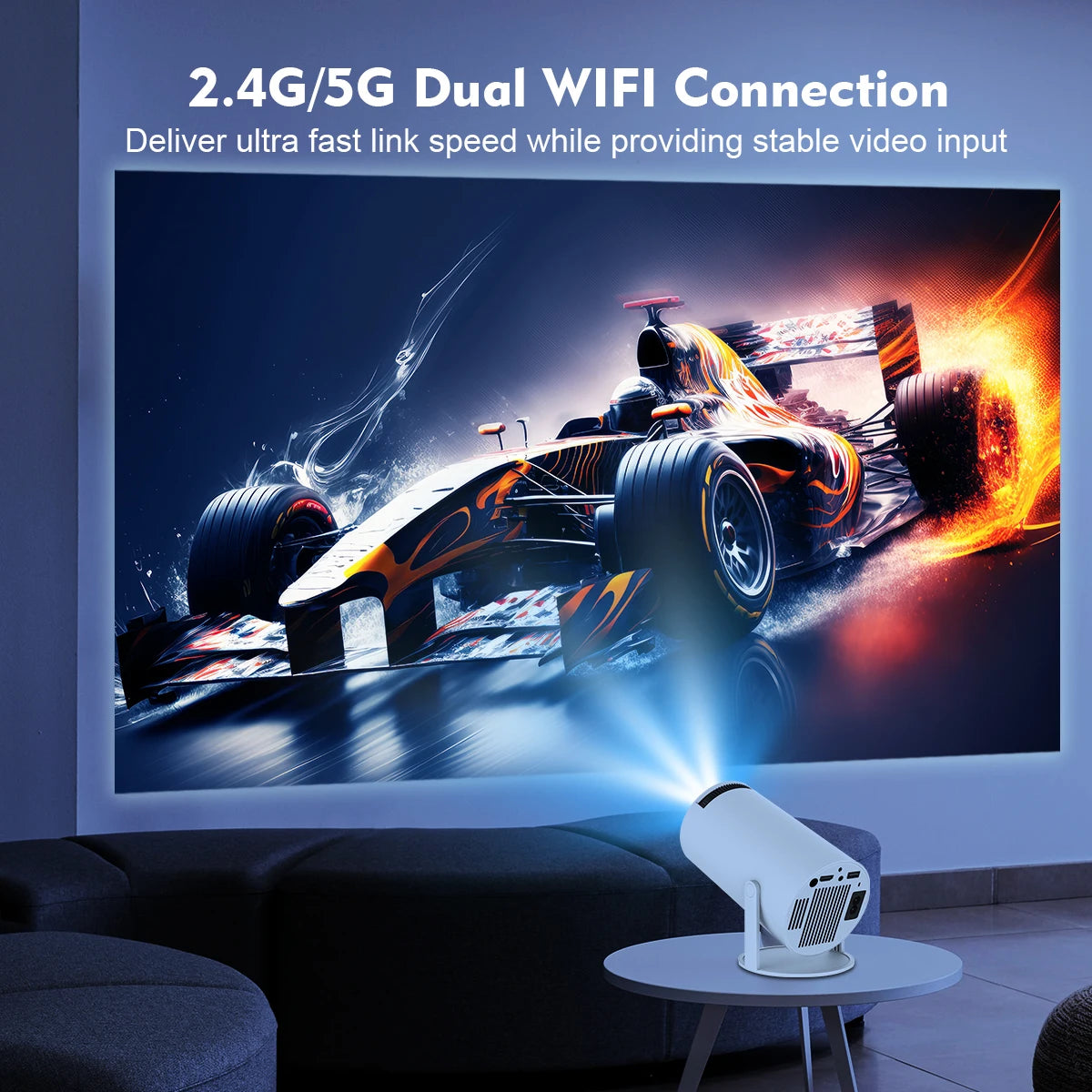 Magcubic Projector HY300 PRO 4K : Expérience Cinéma à Domicile avec WiFi 6 et Bluetooth 5.0