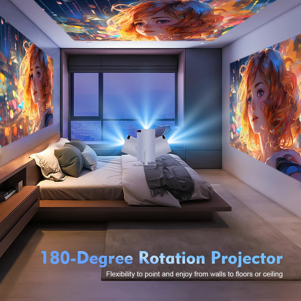 Magcubic Projector HY300 PRO 4K : Expérience Cinéma à Domicile avec WiFi 6 et Bluetooth 5.0