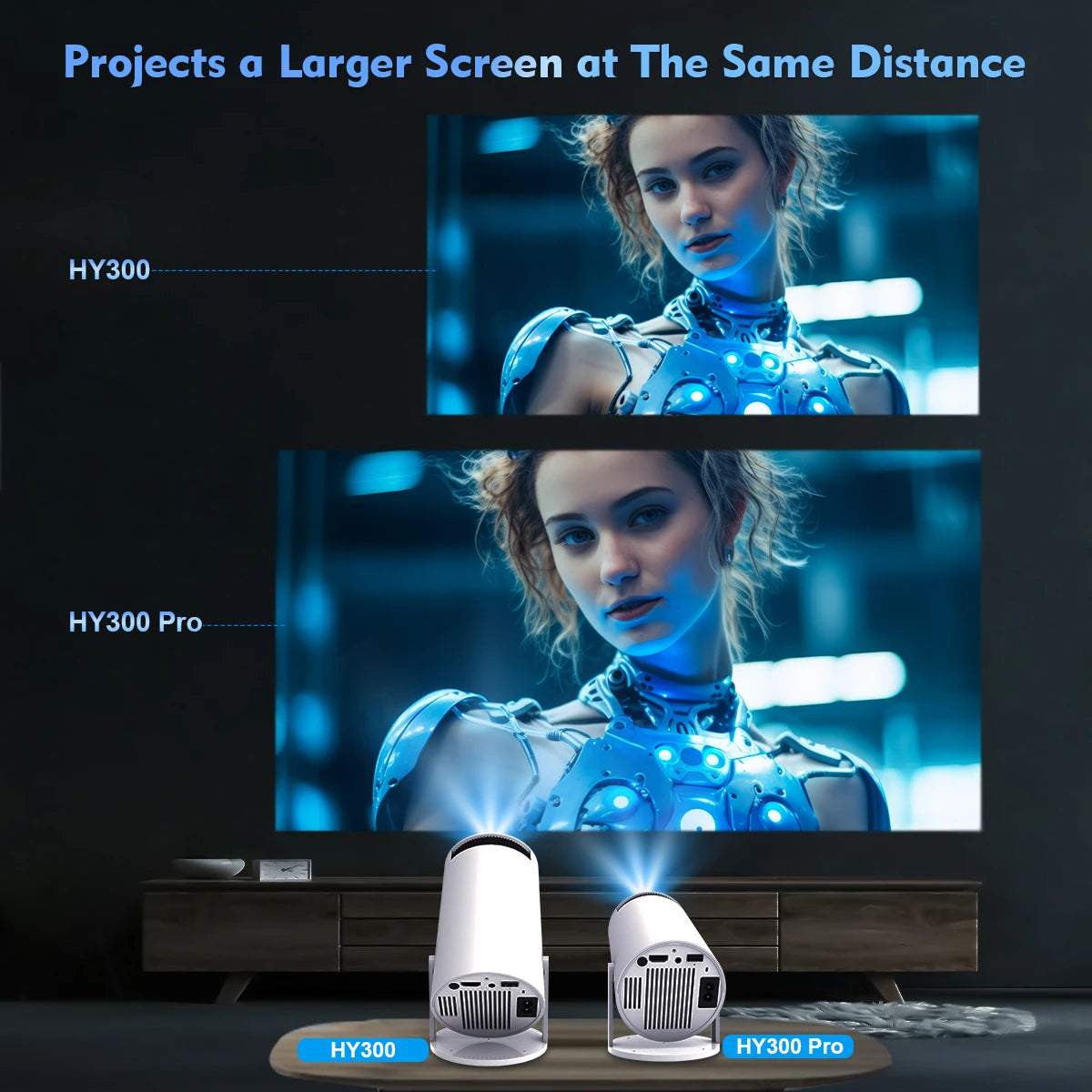 Magcubic Projector HY300 PRO 4K : Expérience Cinéma à Domicile avec WiFi 6 et Bluetooth 5.0