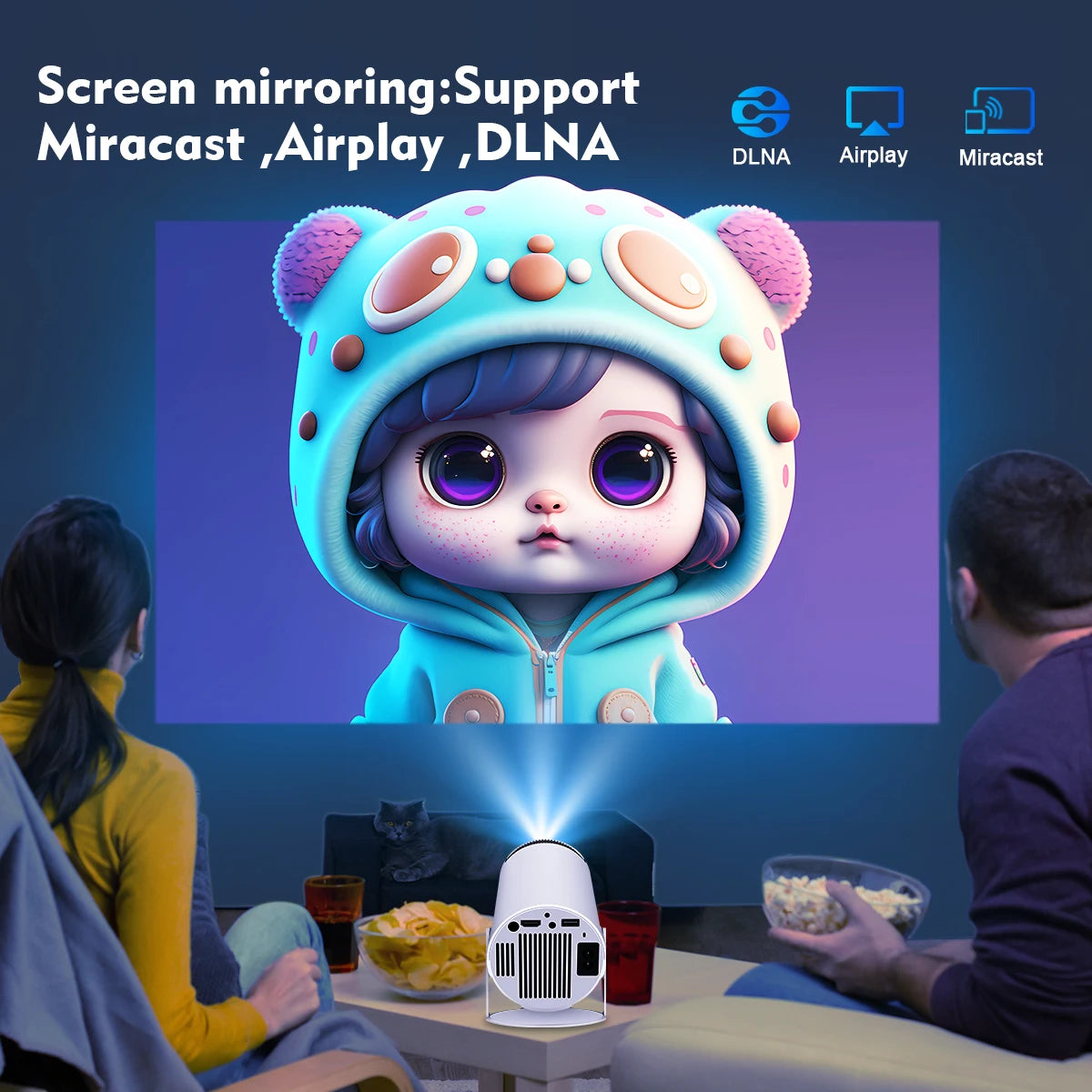 Magcubic Projector HY300 PRO 4K : Expérience Cinéma à Domicile avec WiFi 6 et Bluetooth 5.0