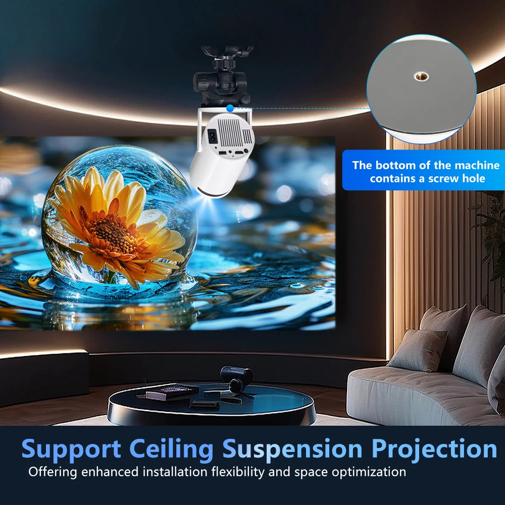 Magcubic Projector HY300 PRO 4K : Expérience Cinéma à Domicile avec WiFi 6 et Bluetooth 5.0