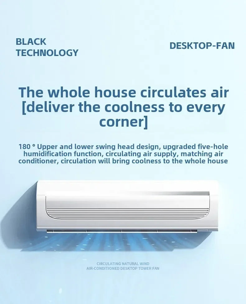 Ventilateur Électrique 3-en-1 : Veilleuse LED, Humidificateur et Diffuseur de Brume